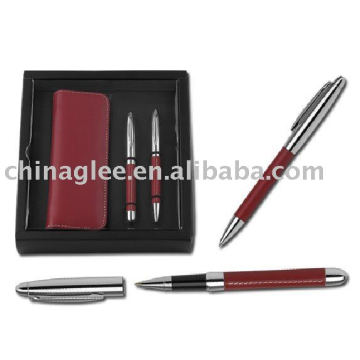 PU leather writing set, promotion pen set